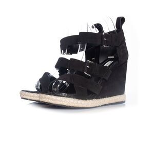 Balenciaga suede wedge sandal